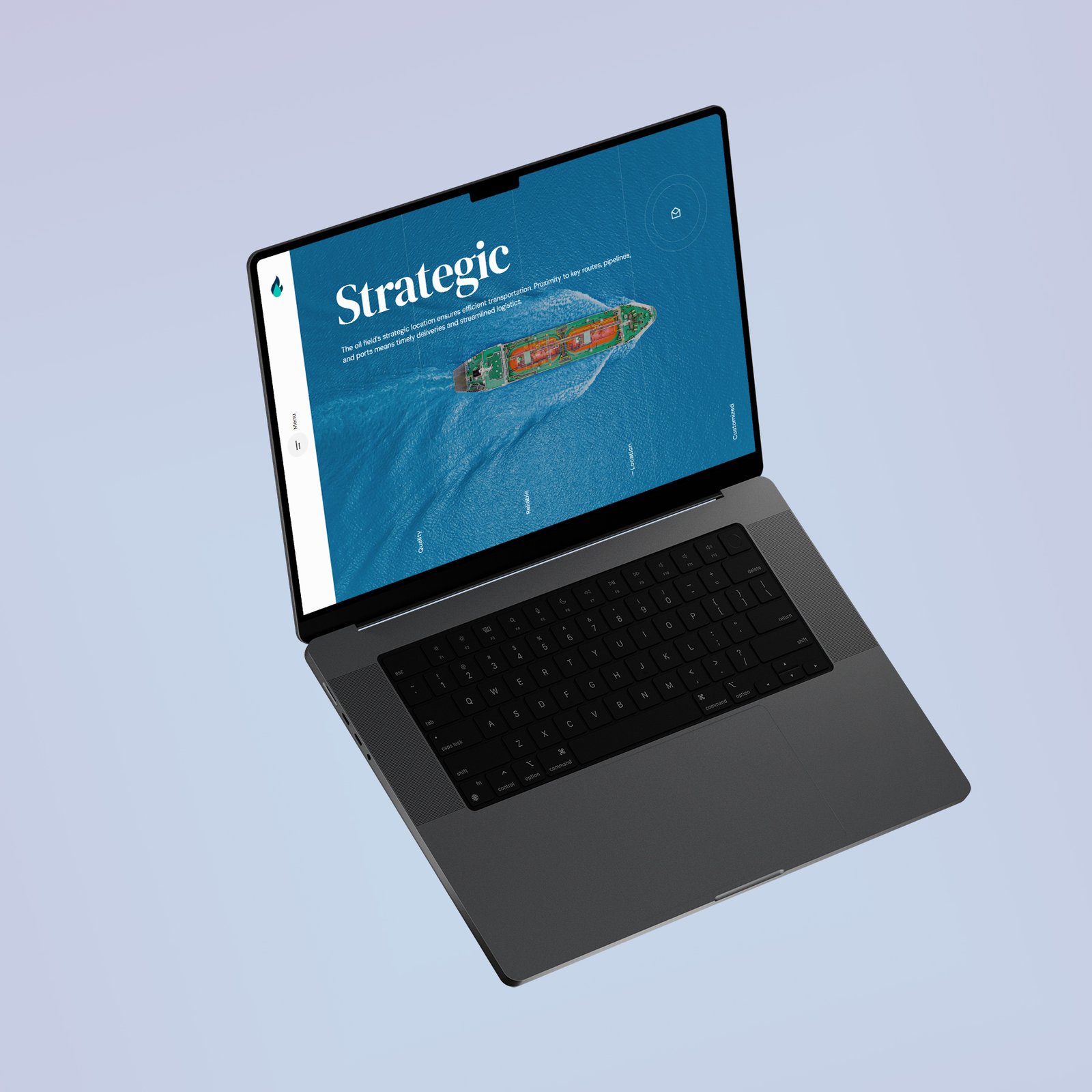 our website design work and portfolio احد أعمالتنا تصميم موقع الإلكتروني للشركة نفطية