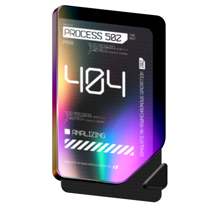 3D Identity Card to represent Visual Identity Design services تصميم الهوية البصرية - التصميم الجرافيكي