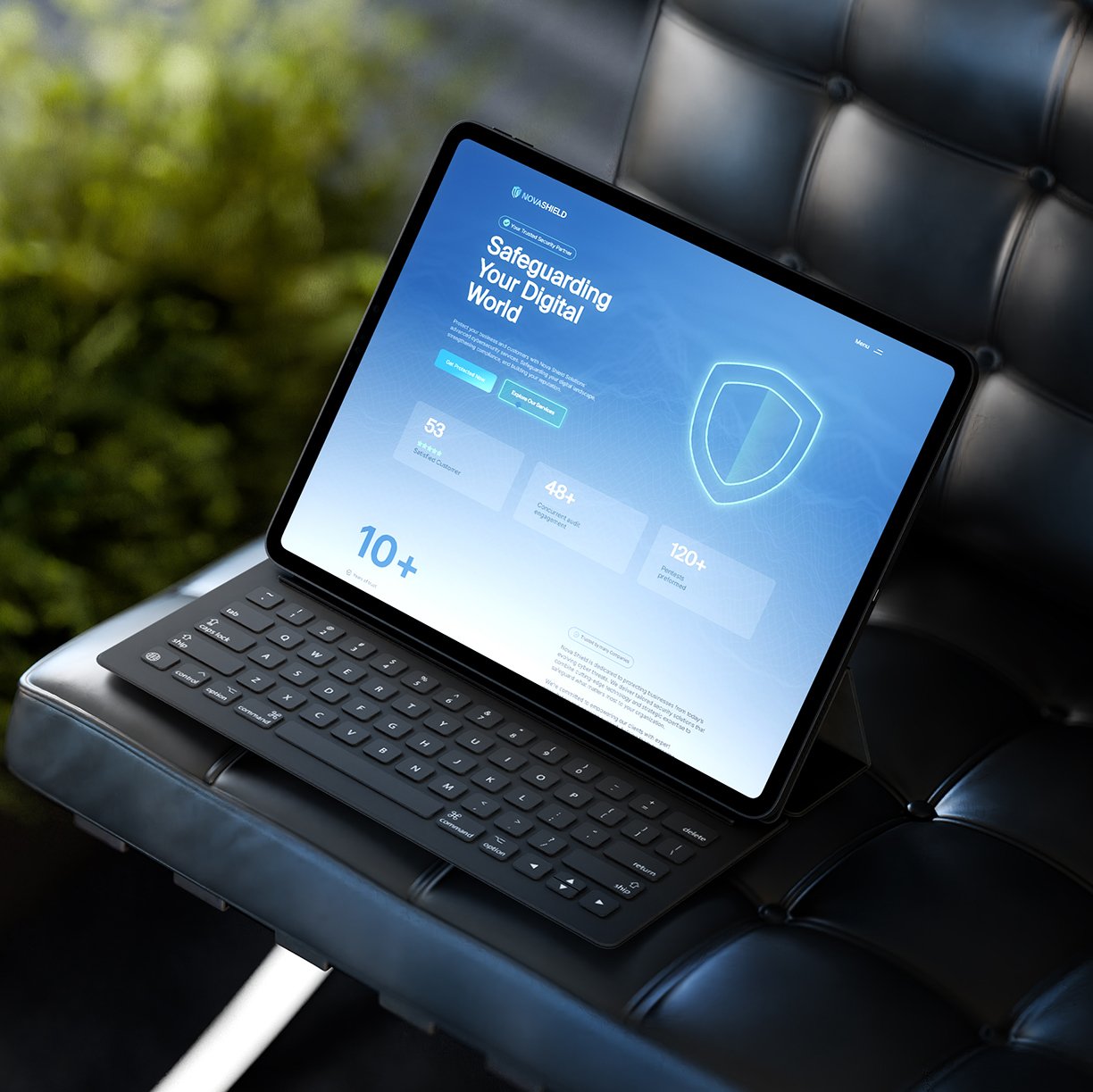 تصميم مواقع الأمن السيبراني